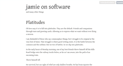 Desktop Screenshot of jamieonsoftware.com